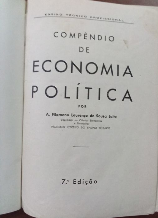 Compêndio de Economia Política - 1955
