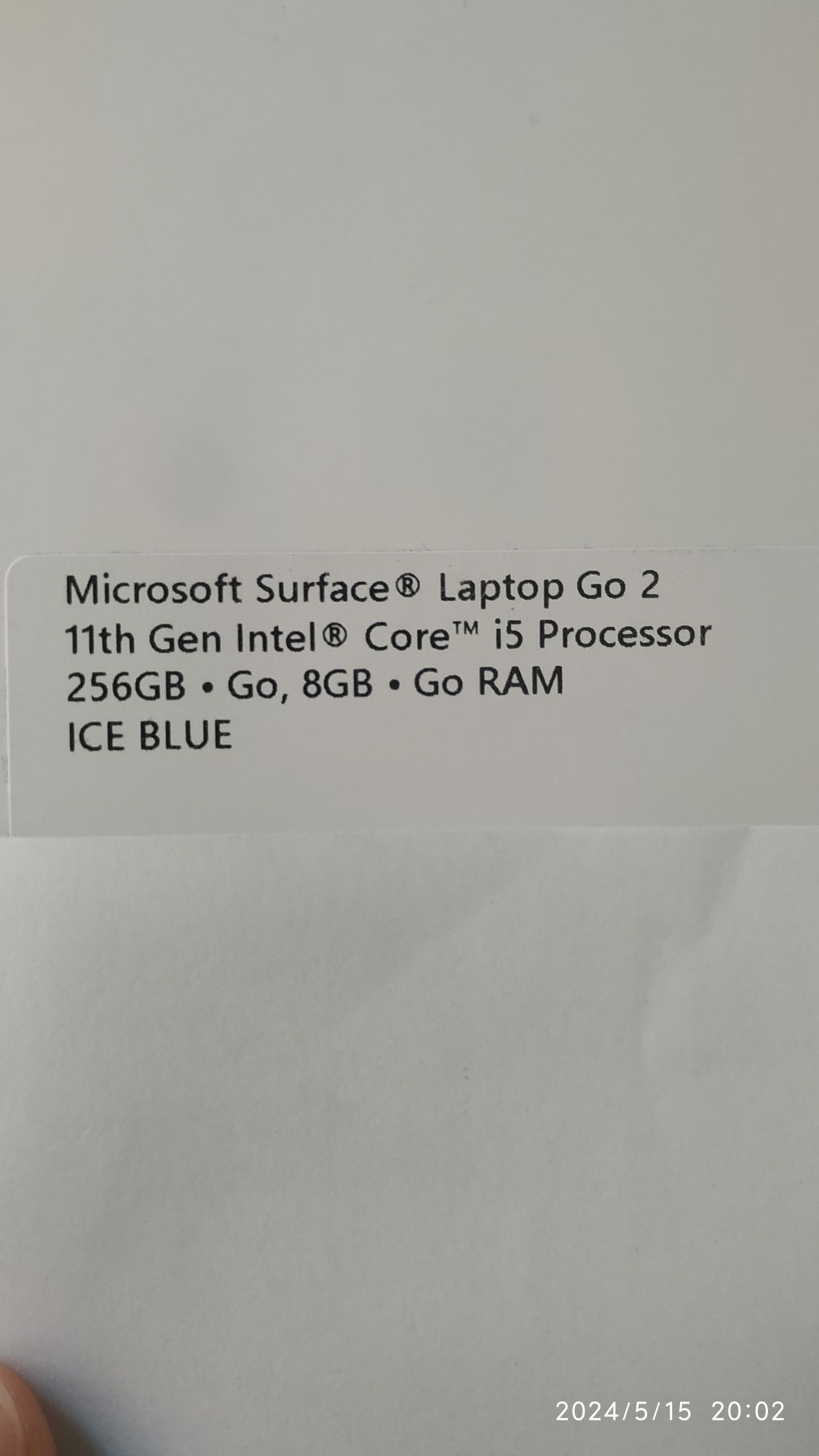 Ноутбук Microsoft Surface Laptop Gо 2. (не працює підсвітка)