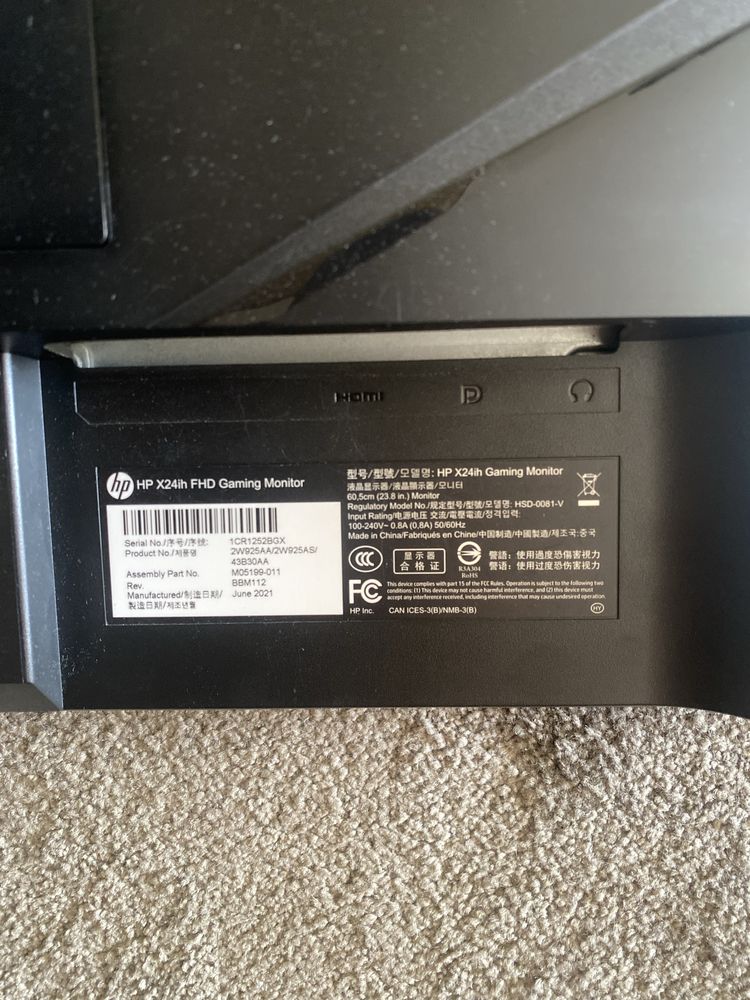 Monitor HP 24ih FHD gaming