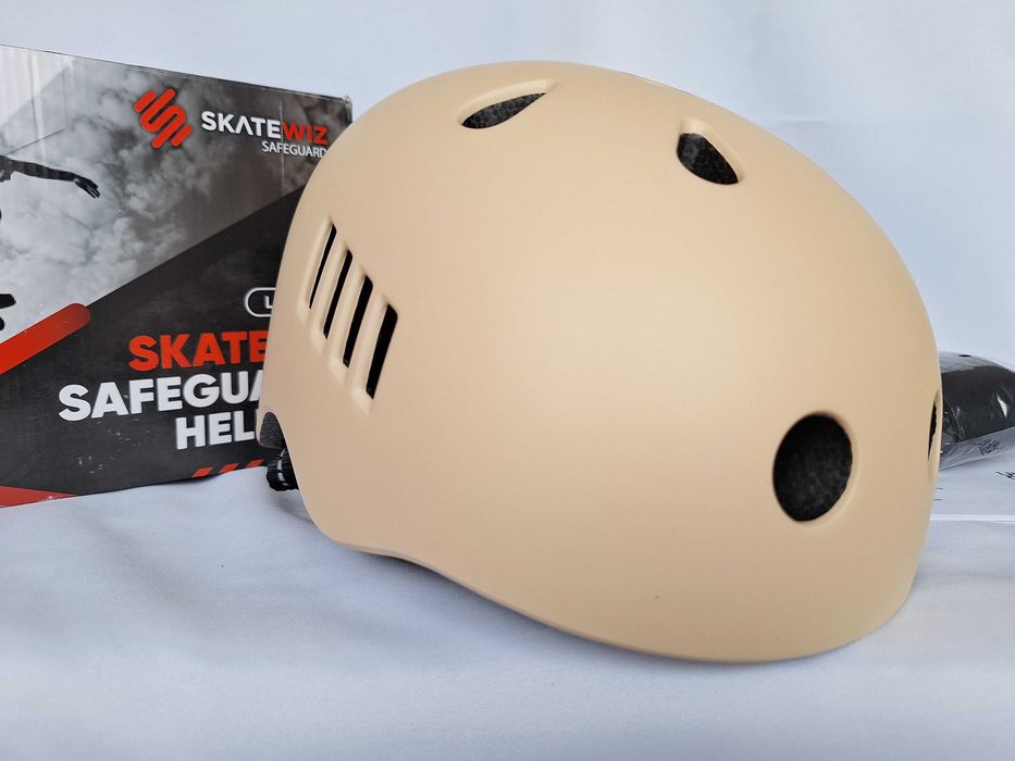 Kask rowerowy Skatewiz Safeguard Helmet Sand L 57-61cm BMX Skate
