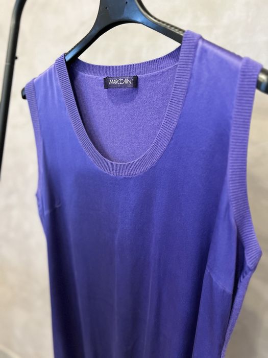 Жилет подовжений Marccain . Розмір m-l . Шовк , кашемір