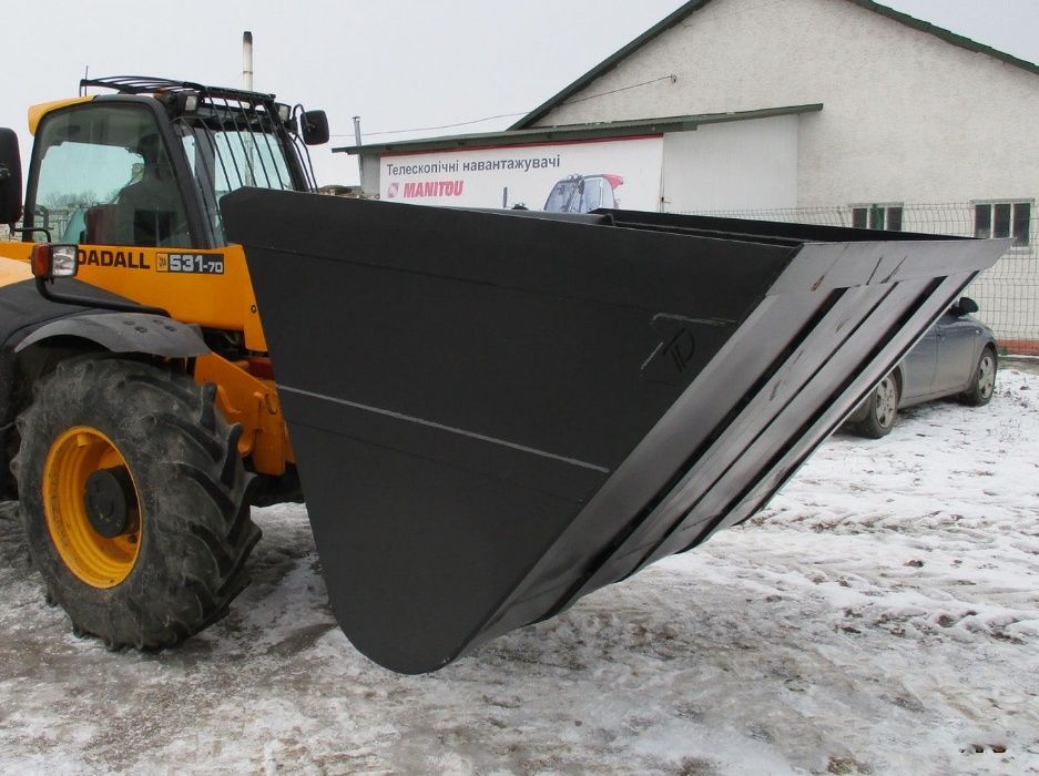 ковш 5м.куб. на погрузчики manitou jcb - ковш для щепи