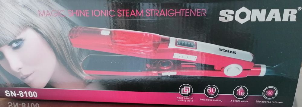 Prancha  à vapor para o cabelo