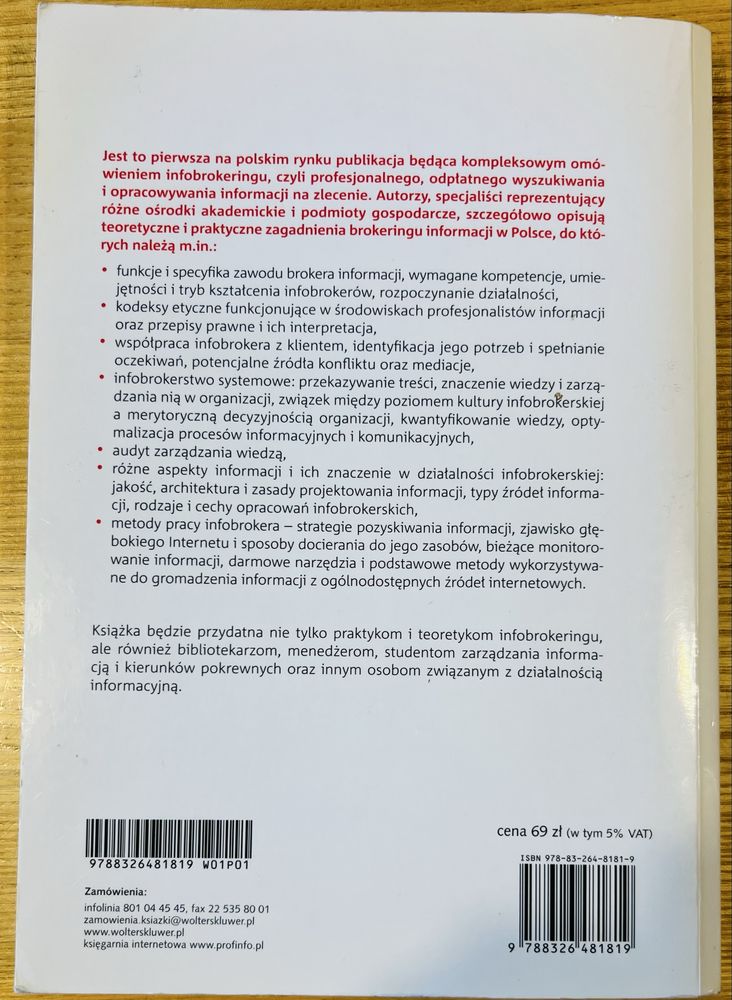 Zawód infobroker Red Sabina Cisek