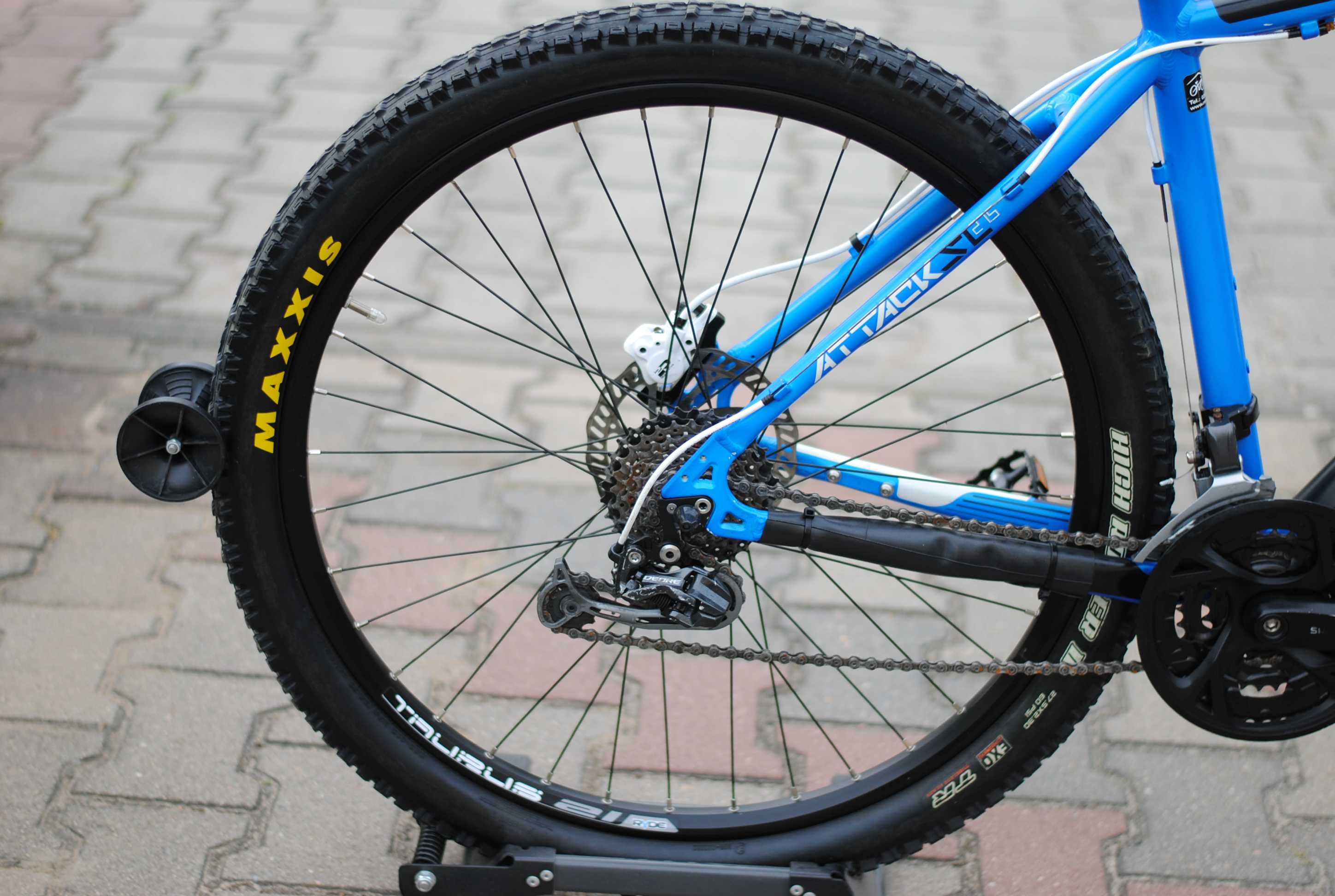 Górski rower MTB haibike attack sl osprzet shimano hydraulika tarcze