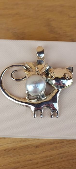 Zawieszka srebro 925 z perłą