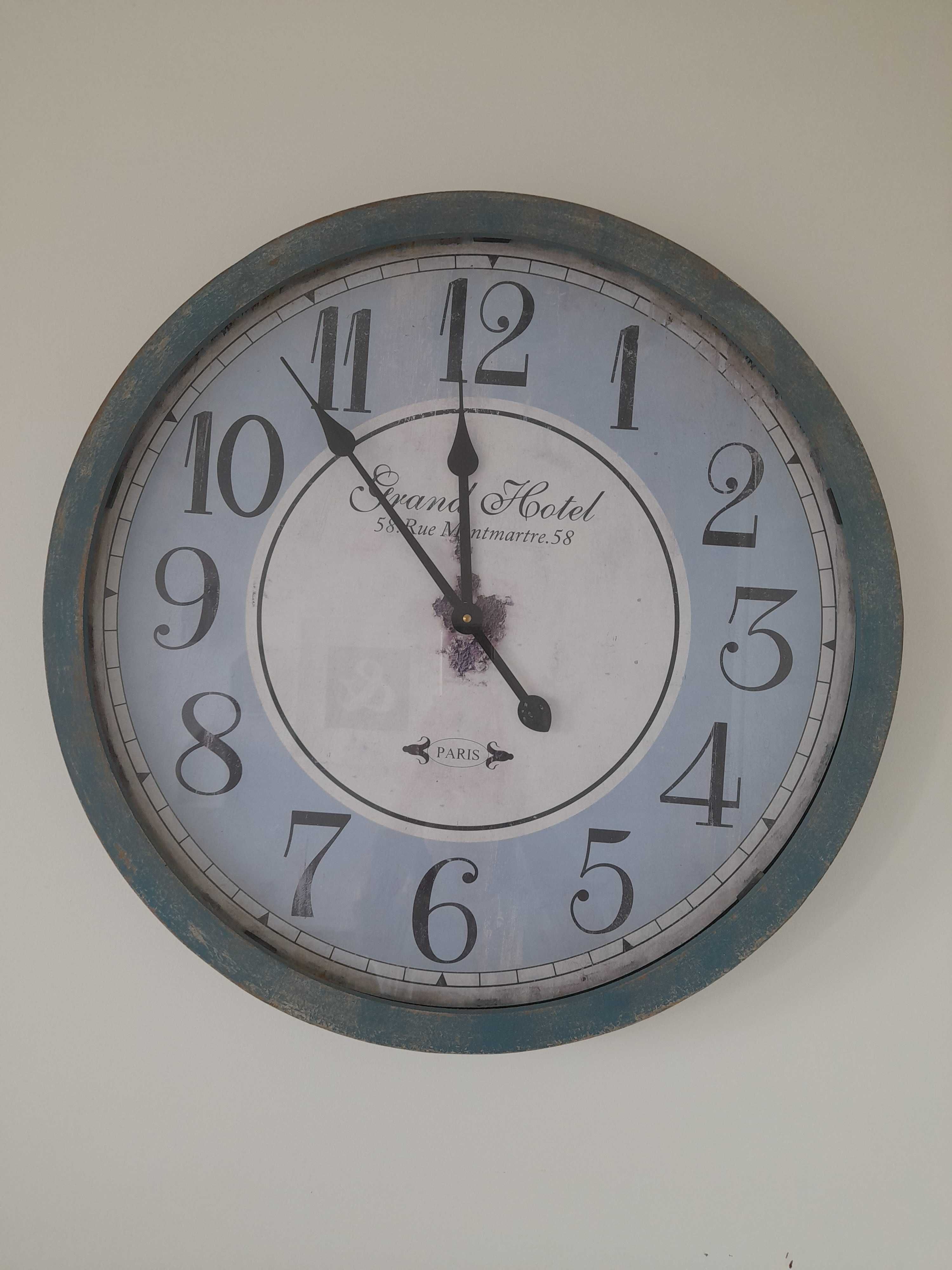 Zegar zegary przeszklony średnica 60 cm