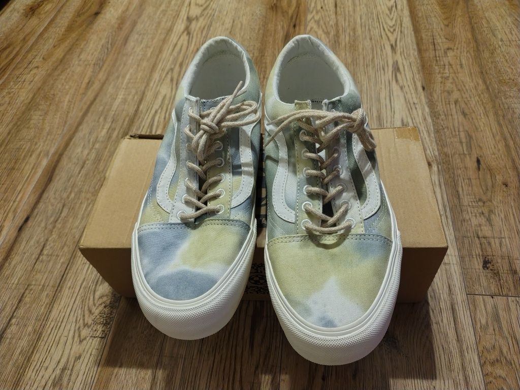 Trampki Buty Tenisówki Vans Old Skool Vr3  green Tie Dye - rozmiar 43