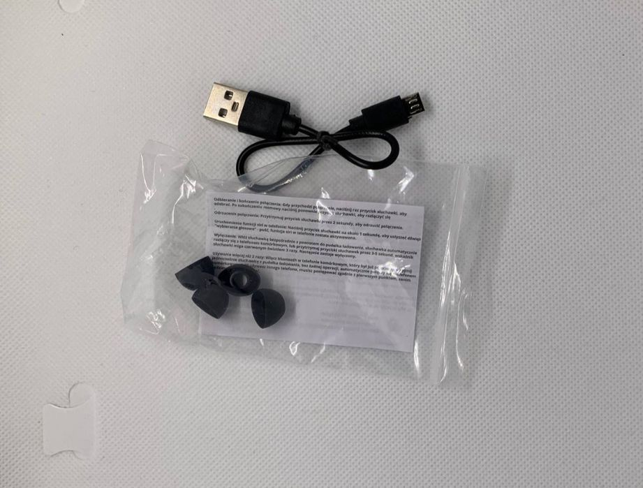 Бездротові навушники Bluetooth + powerbank чорні сенсорні TWS F9