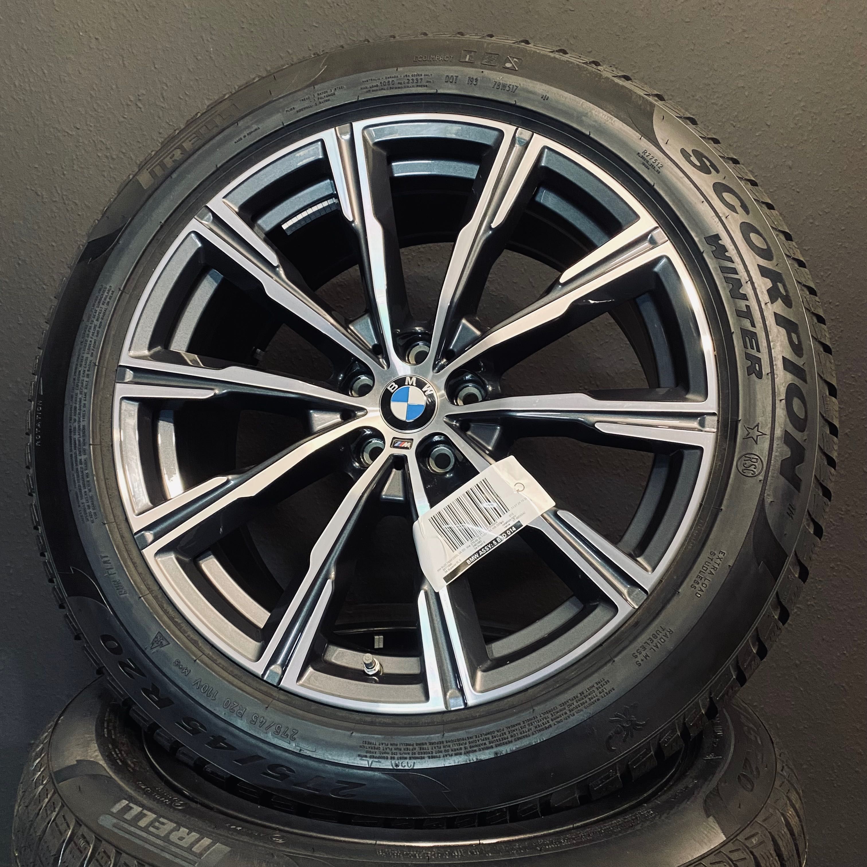 Koła zimowe 20” BMW X5 G05 X6 G06 740M 275/45 R20 Star Spoke M