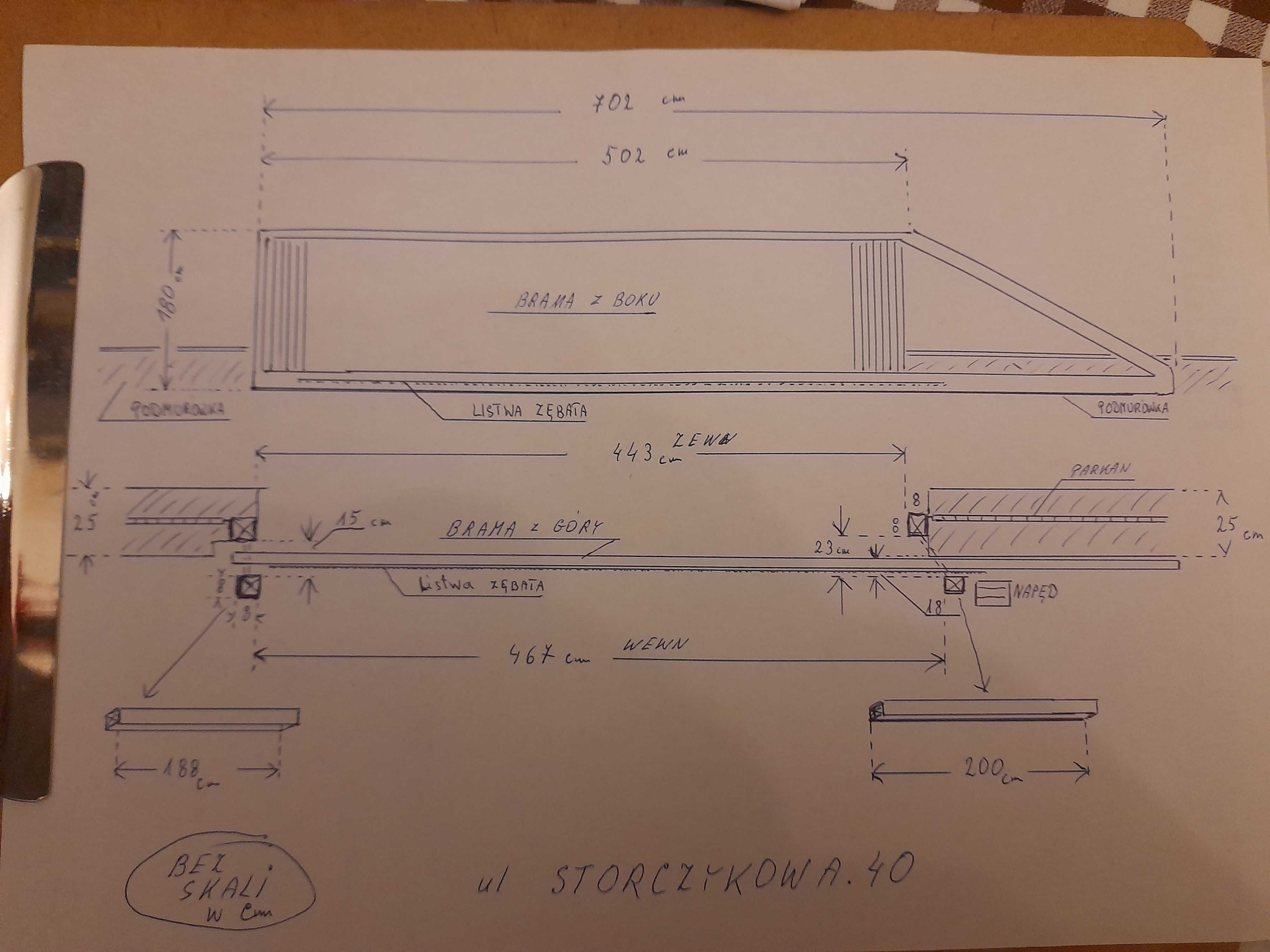 Brama wjazdowa 5 m. używana.