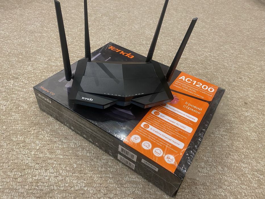 Роутер Модем маршрутизатор Tenda AC1200 V12 WI FI