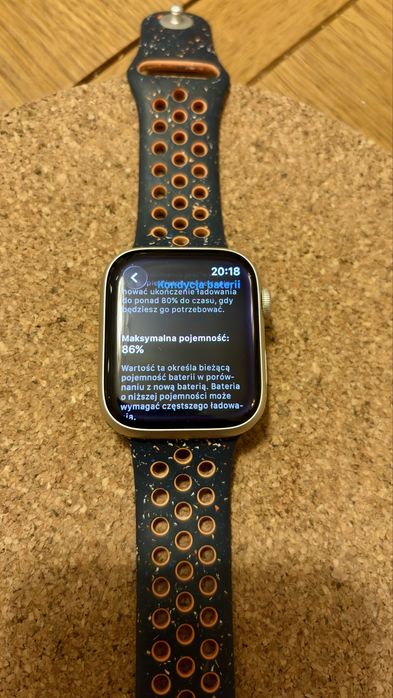 Apple Watch S9 GPS 45mm Starlight Aluminium + pasek Nike+ jak nowy!