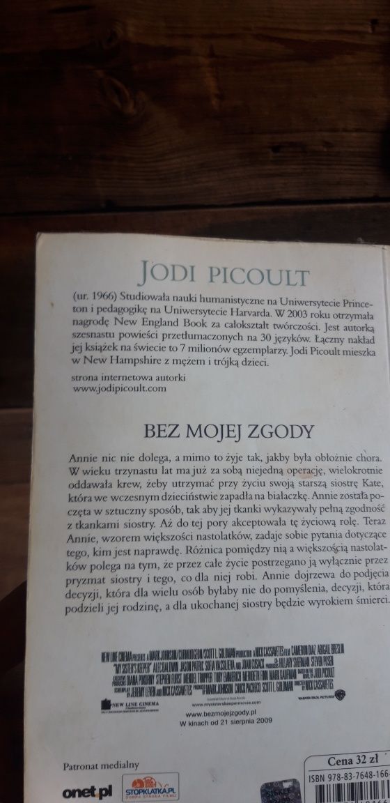 Jodi Picoult Bez mojej zgody książka