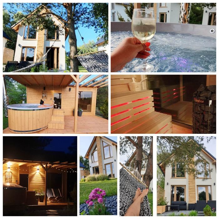 Domek na Święta  Kominek Sauna Balia jacuzzi LUBIATOWO morze
