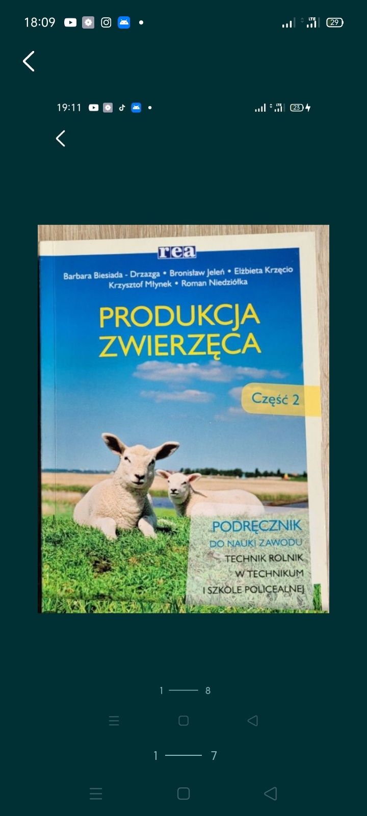 Prowadzenie Produkcji Zwierzęcej REA, Część 2, Technikum