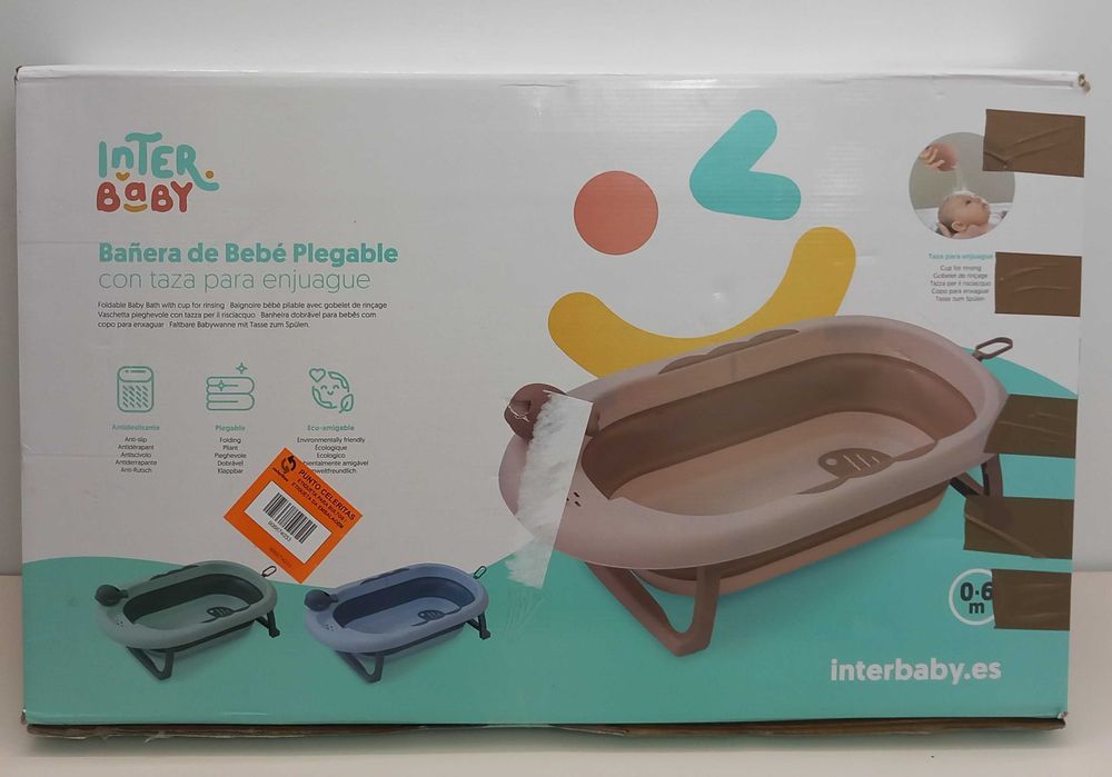Interbaby Wanna wanienka składana dla dziec różowa B301 A