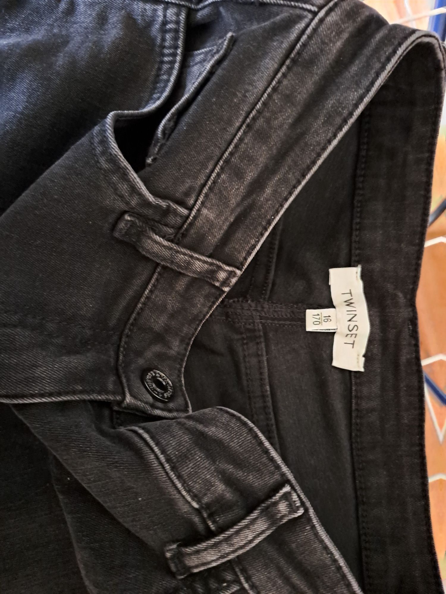 Jeansy Twinset czarne