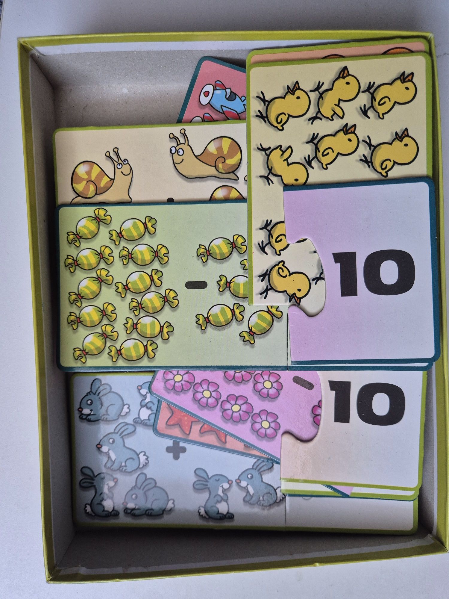 Jogo didático infantil para aprender a somar e a subtrair