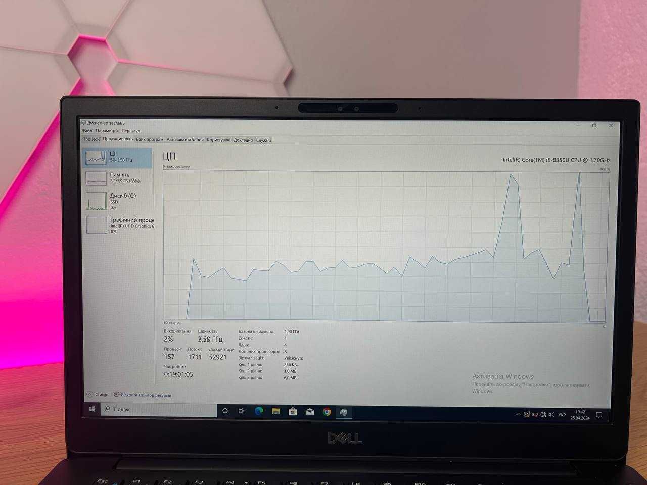 Ноутбук Dell Latitude E7490 CPU i5-8350U 8GB RAM 128GB SSD KLAVAcomp