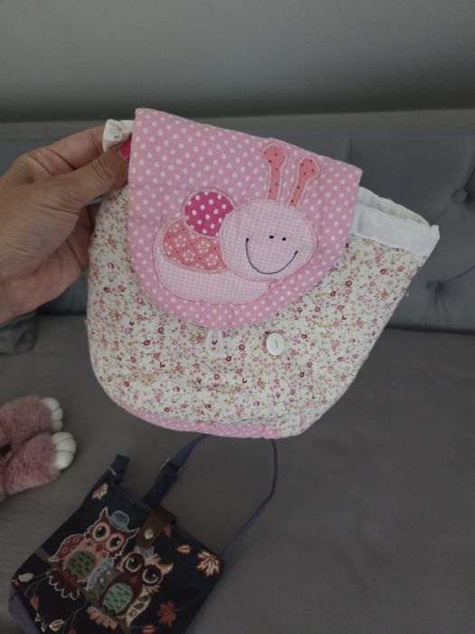 Torebka różowa materialowa