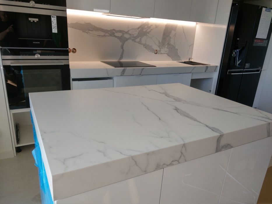 Spiek Spieki Laminam Florim Neolith Grespania Calacatta Blat Blaty