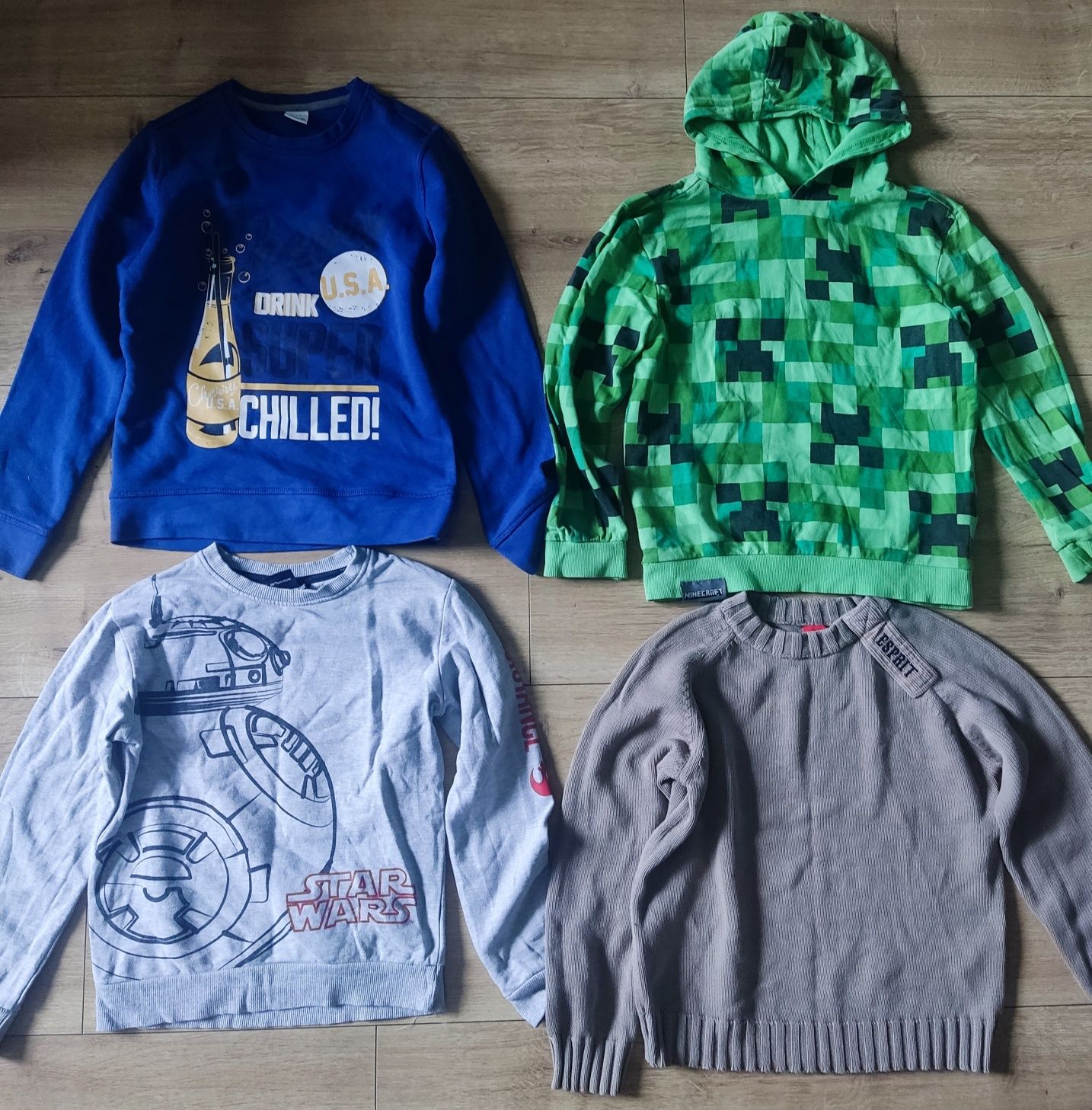 Sweter chłopięcy Bluza Zestaw 4 szt Minecraft