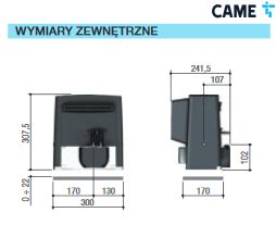 Came BX BASIC STRONG  zestaw do bram przesuwnych do 800 kg