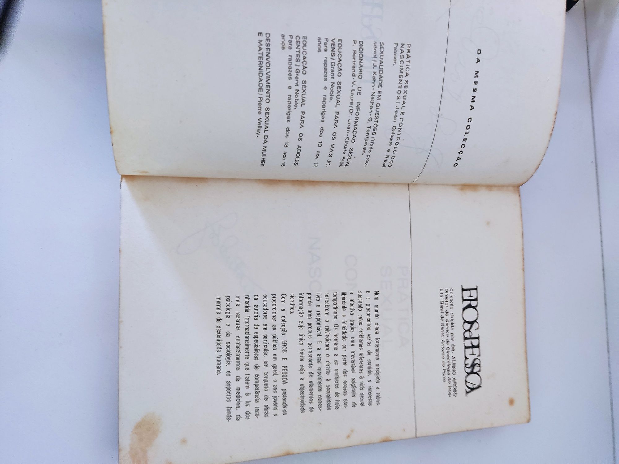 Livro Prática sexual e controlo dos nascimentos de Jean Dalsace e Raou