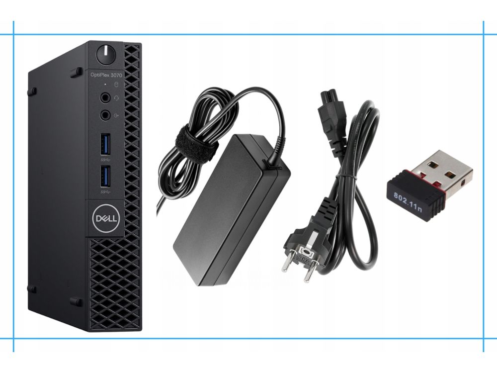 Komputer Dell Optiplex 3070 Tiny I5 9GEN 512SSD/16GB Win11 miniPC