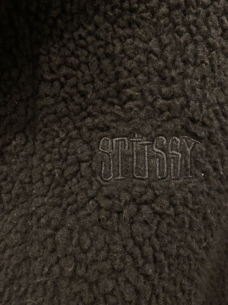 stussy sherpa button down jacket шерпа оригінал