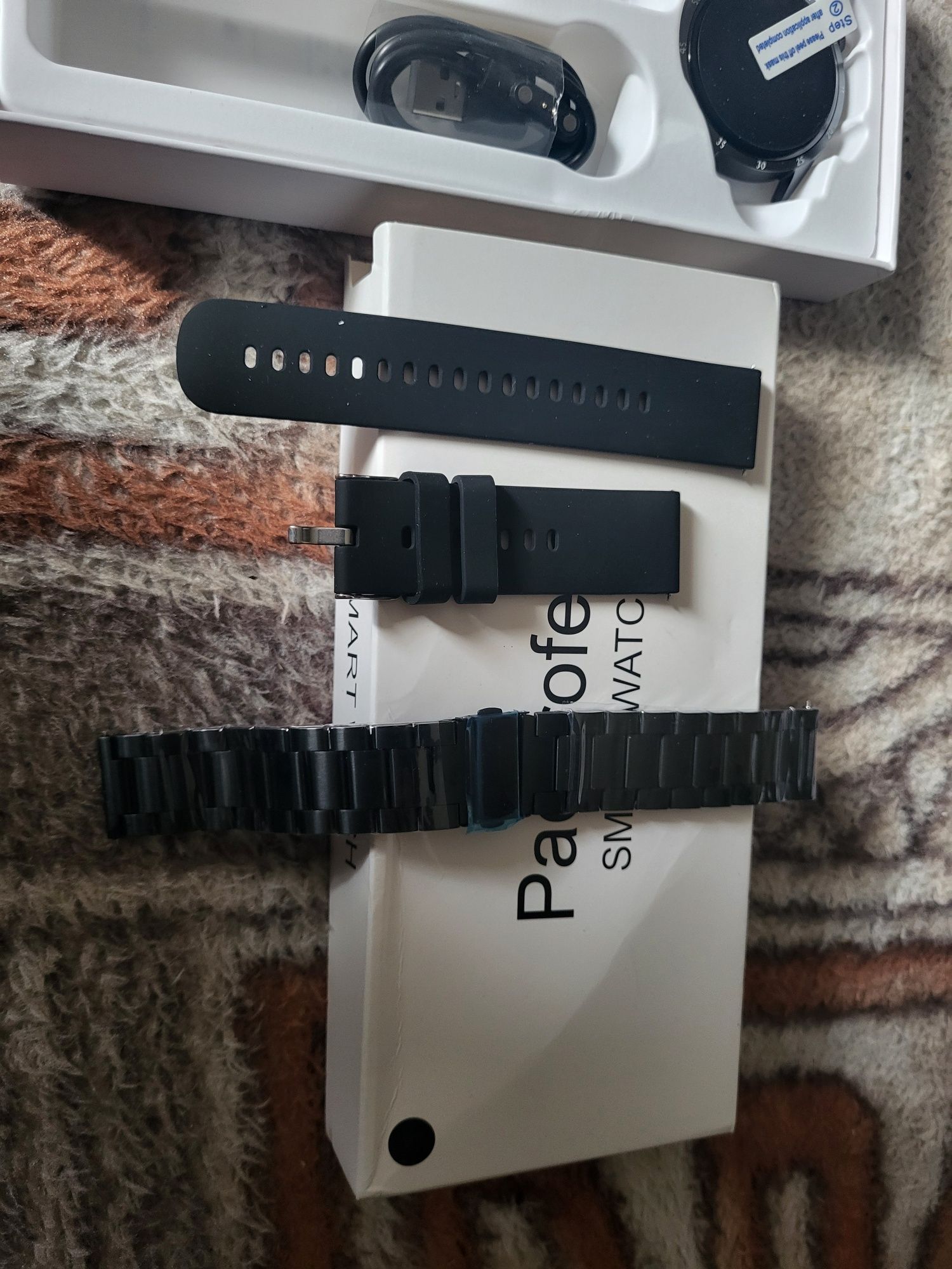 SmartWatch S11 Steel Black dwa paski w zestawie bransoletka i sylikon