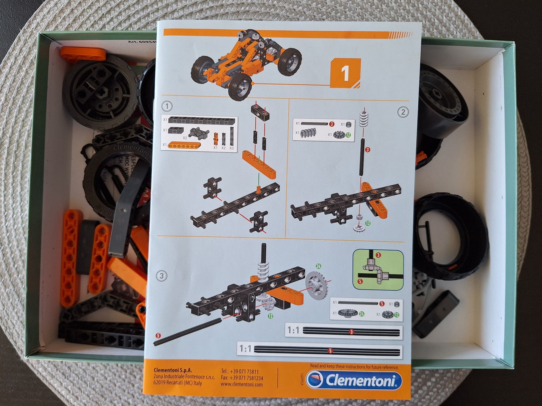 Clementoni Mechanics Łazik i Quad alternatywa LEGO stan idealny