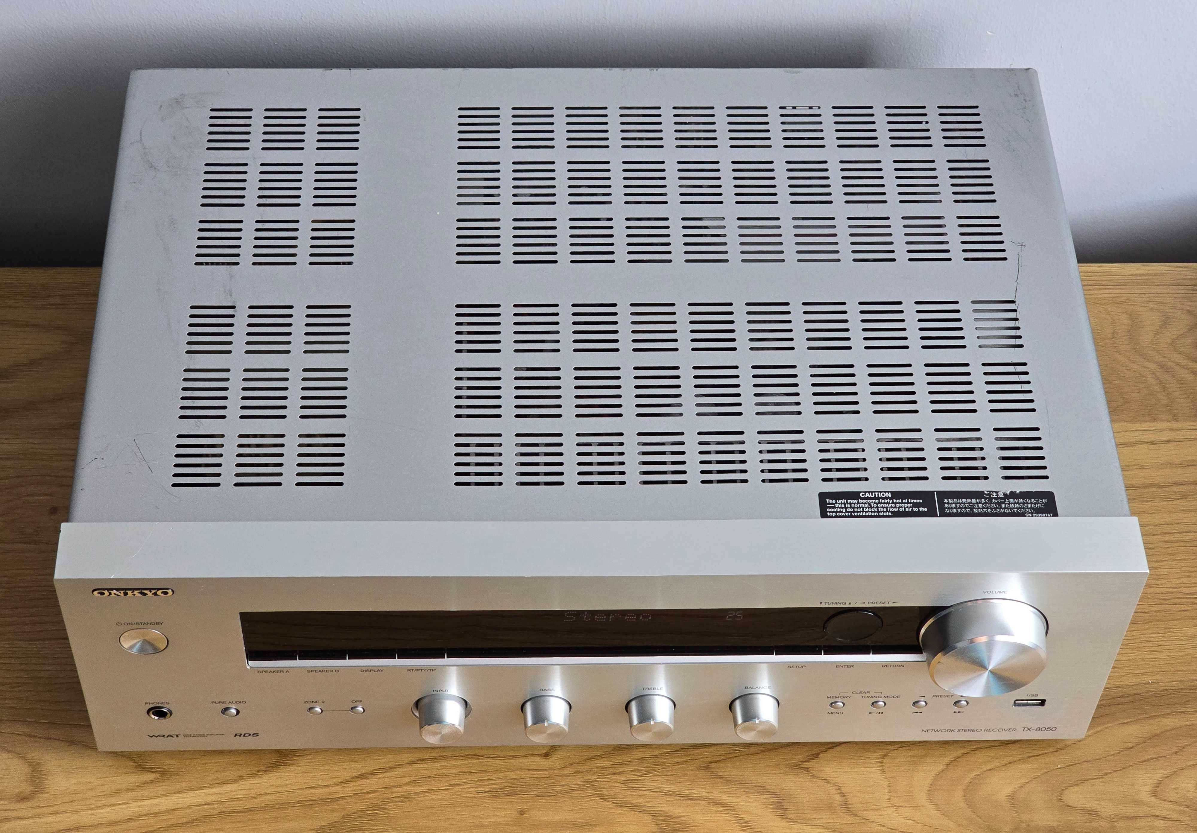 Onkyo TX-8050 Amplituner Stereo 2.1 Zrobiony na TX-8030