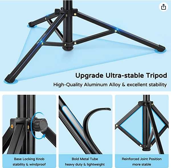 JOILCAN Statyw, selfie stick do telefonu komórkow. 177,8 cm, z pilotem