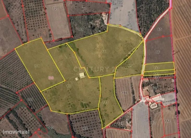 Terreno rústico 48.650m2 | água de barragem | Poço Barreto-Silves