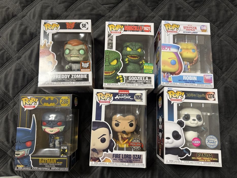 Funko Pop - Batman, Godzilla, Магічна битва, Avatar the Last Airbender