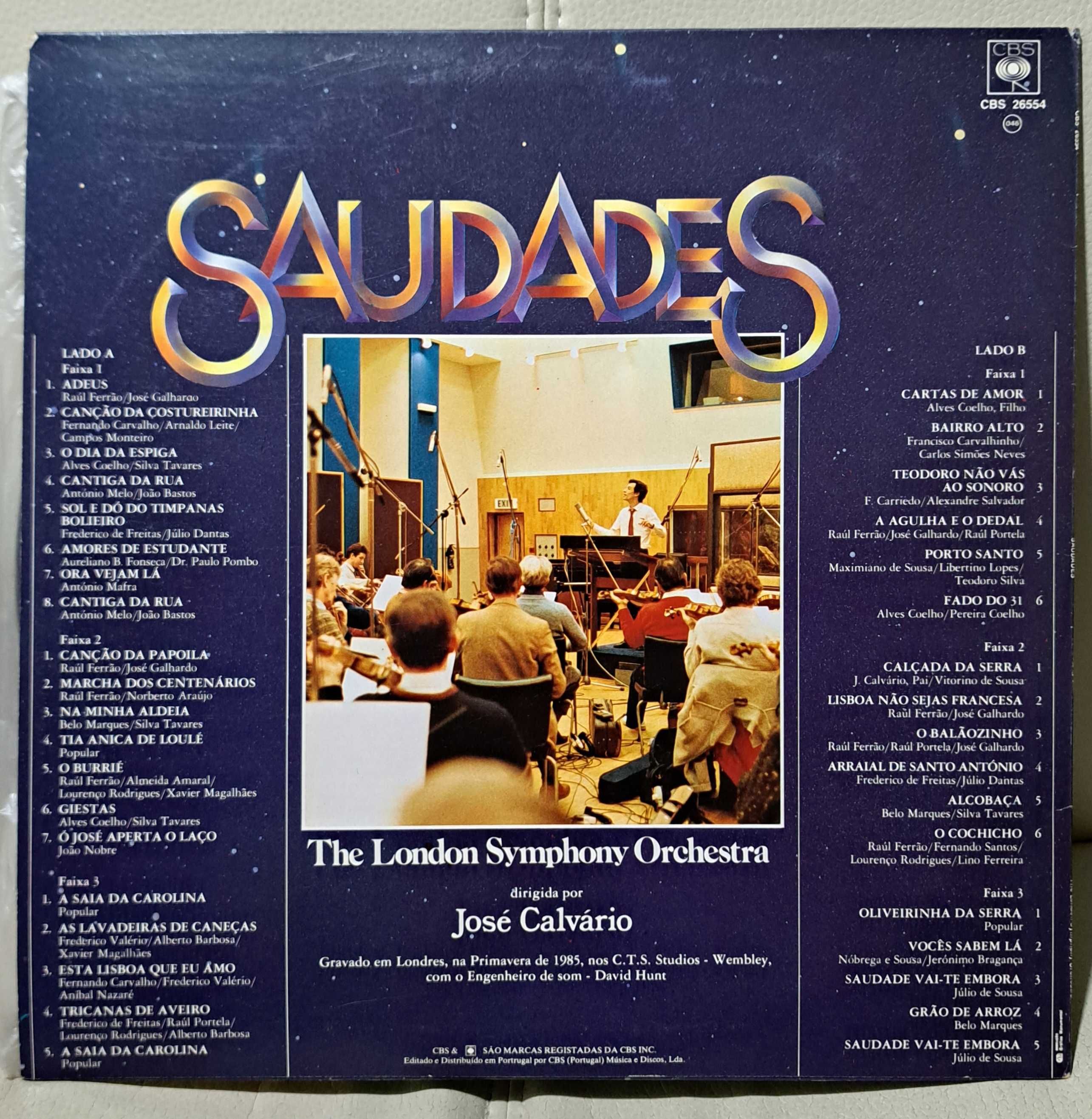 Vinil José Calvário e The London Symphony Orchestra
