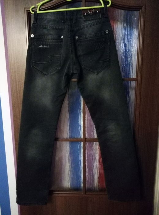 Spodnie jeansowe ocieplane 80