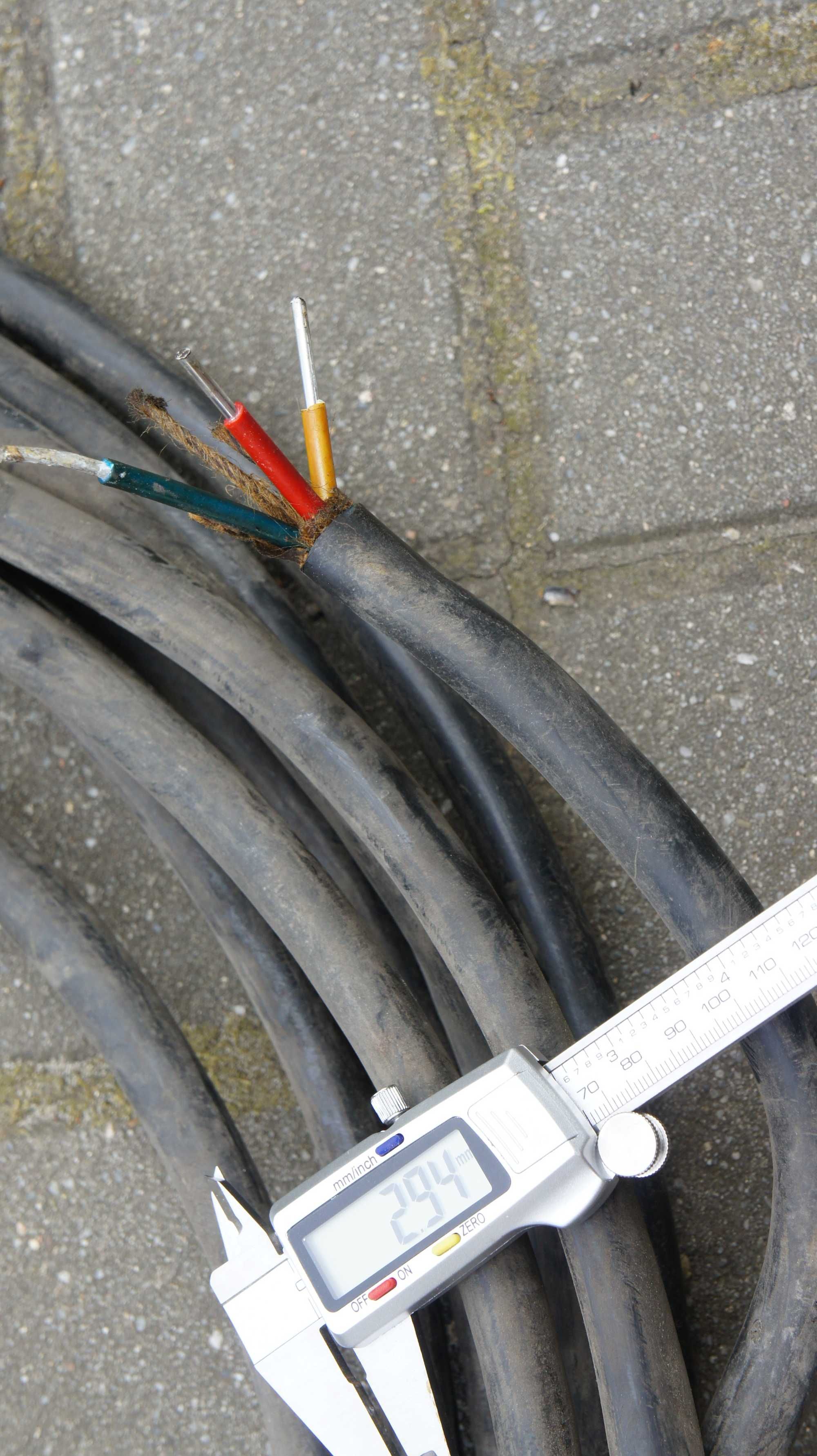 Kabel elektryczny  3 x3  aluminiowy  15 M