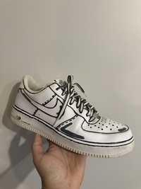 Buty Sneakersy Nike Air Force 1 3 White białe custom 47,5 31cm