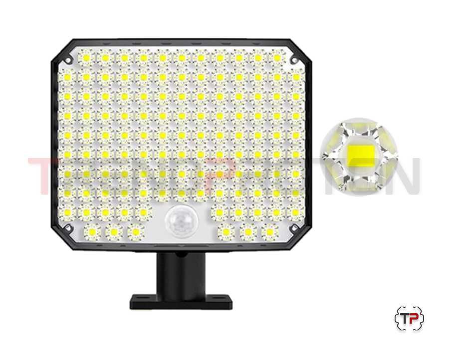 Luz de Exterior c/ Painel Solar, Comando e Sensor de Movimento