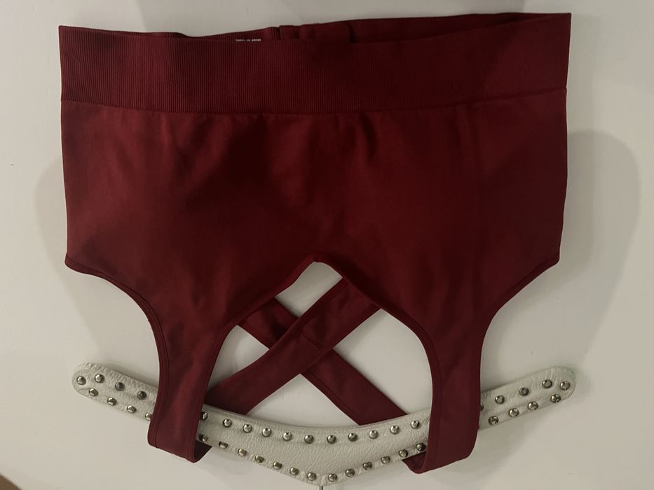 Sportowy biustonosz  rozmiar.XXL burgundowy