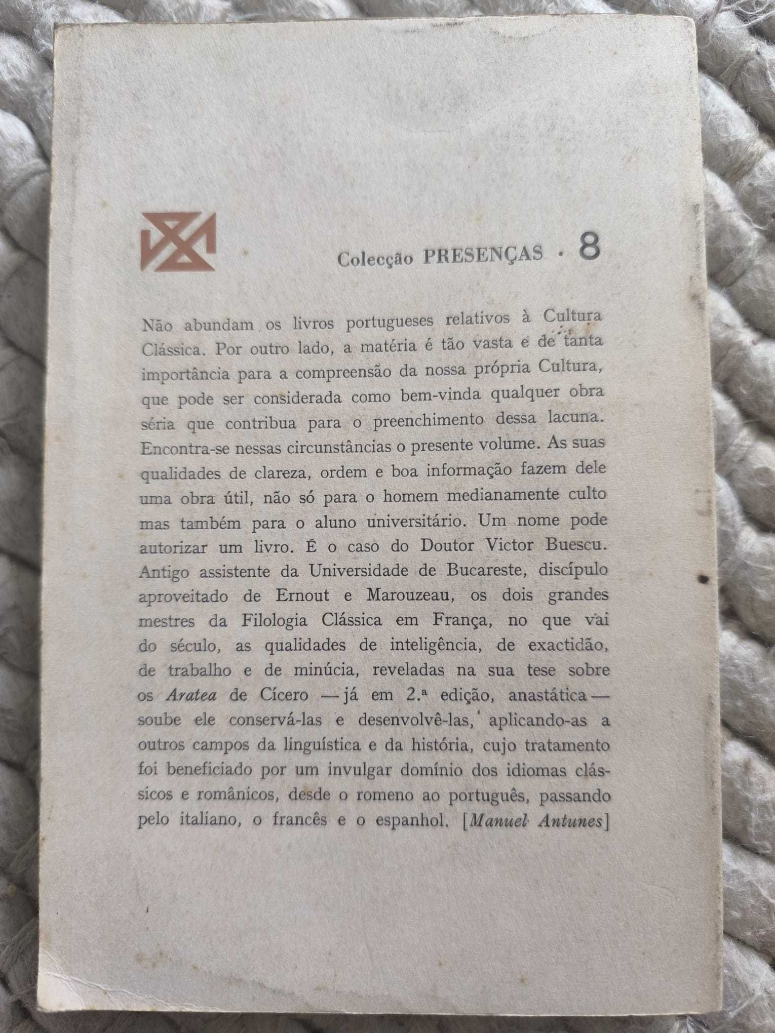 Livro "Introdução à Cultura Clássica" de Victor Buesco