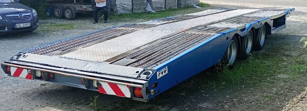 Naczepa Przyczepa niskopodwoziowa 3 osie z zagłębieniami