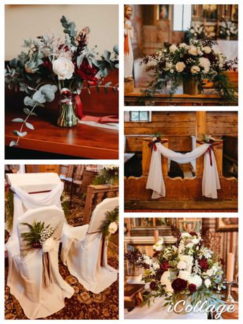 Aranżacje ślubne, dekoracja sali weselnej