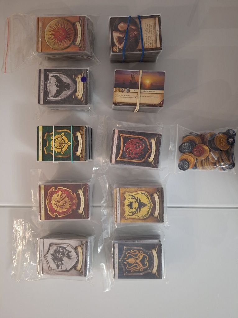 Gra o tron LCG gra karciana UNIKATOWY ZESTAW
