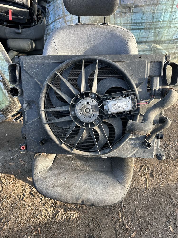 Chłodnice Mercedes W211 Lift Wentylator Chłodnica wody klimatyzacji