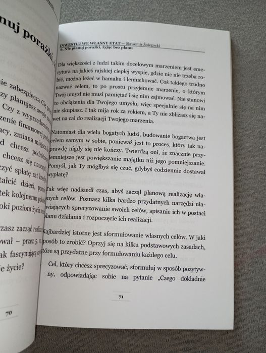 Inwestuj we własny etat Sławomir Śniegocki