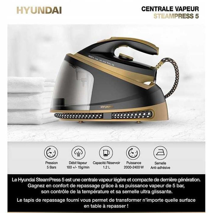 Żelazko Stacja Parowa HYUNDAI, 5 Barów, 2400W